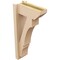 Ekena Millwork 5 1/2-in W x 12-in D x 24-in H Balboa Slat Rough Cedar Woodgrain TimberThane Outlooker, Primed Tan OUTUR055X12X24BOA24RCPR - alternate 3